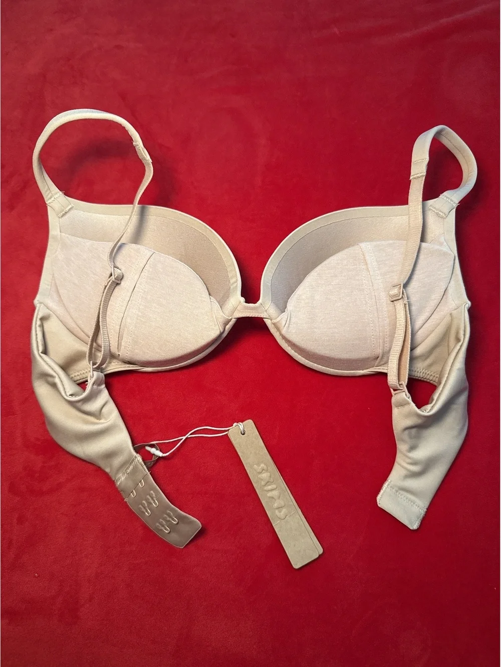 Skims Customized Push Up Plunge Bra Color Sand Size 32A